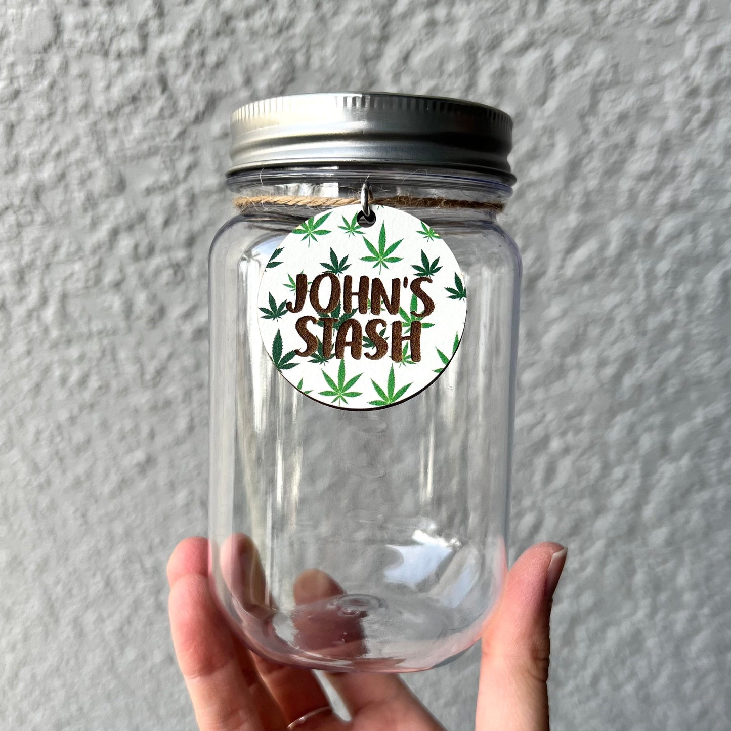 Personalized Stash Jar