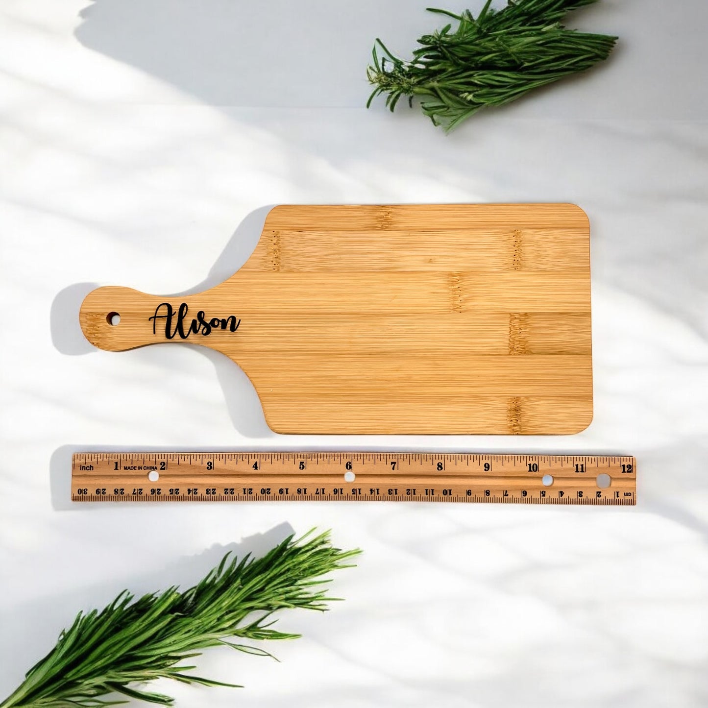 Mini Personalized Charcuterie Board On The Handle