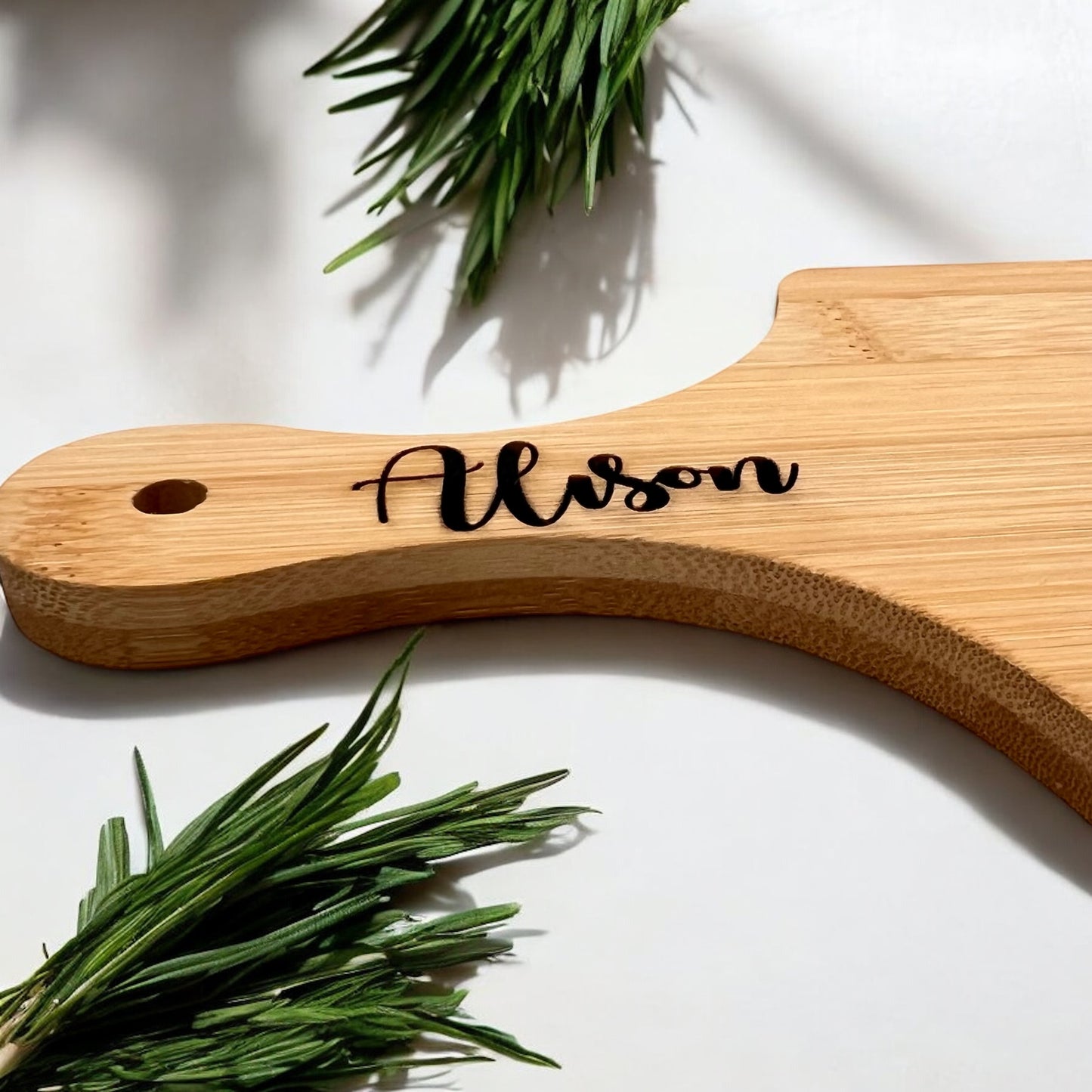 Mini Personalized Charcuterie Board On The Handle