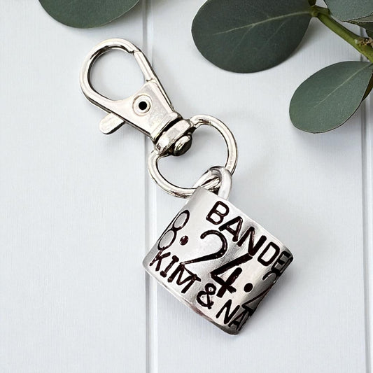 Custom Duck Band Style Keychain Clip