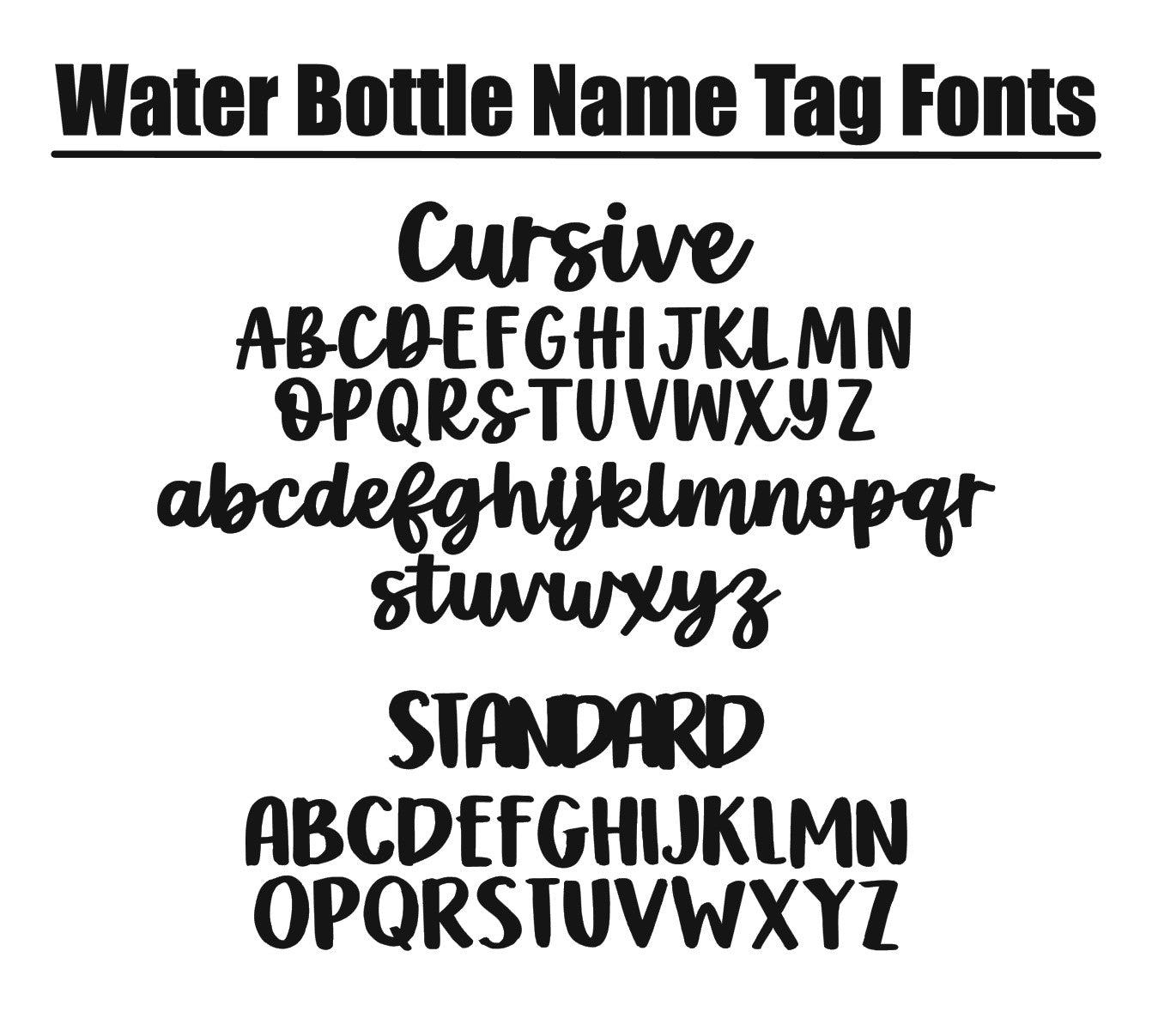 Zoo Animals Safari Water Bottle Name Tag