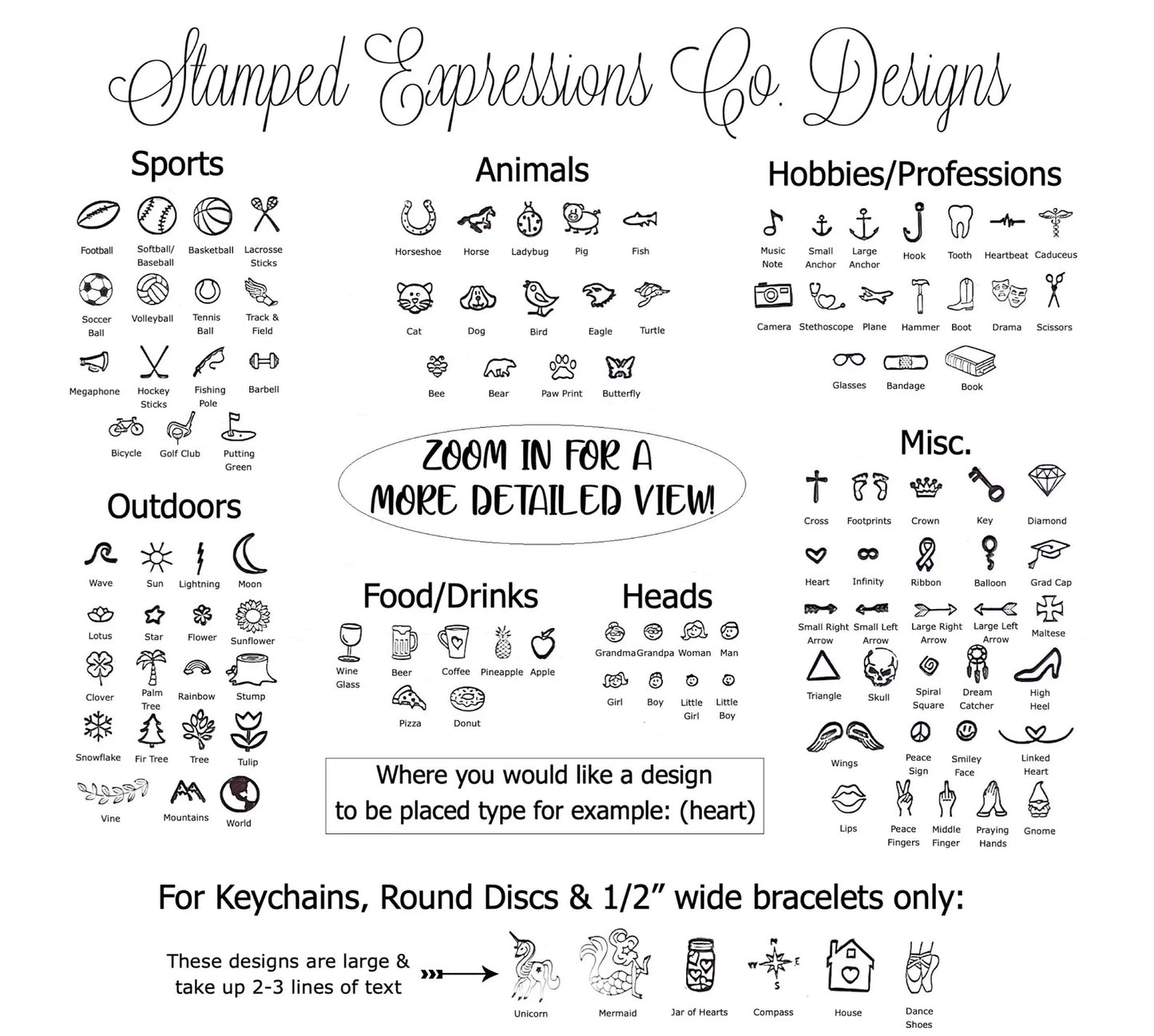 Personalized Watch Charm - 1/4" Tall