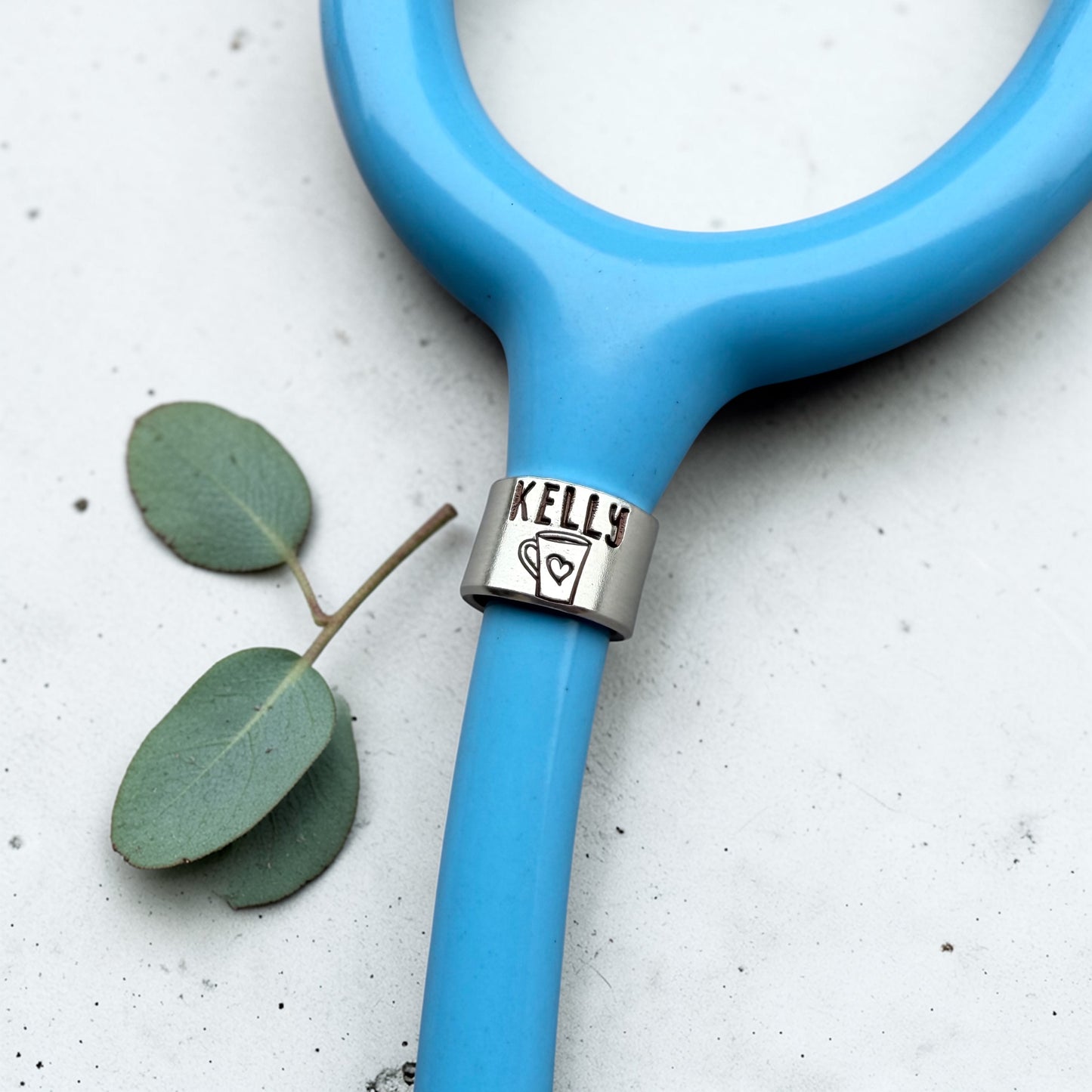 Coffee Cup Stethoscope ID Tag