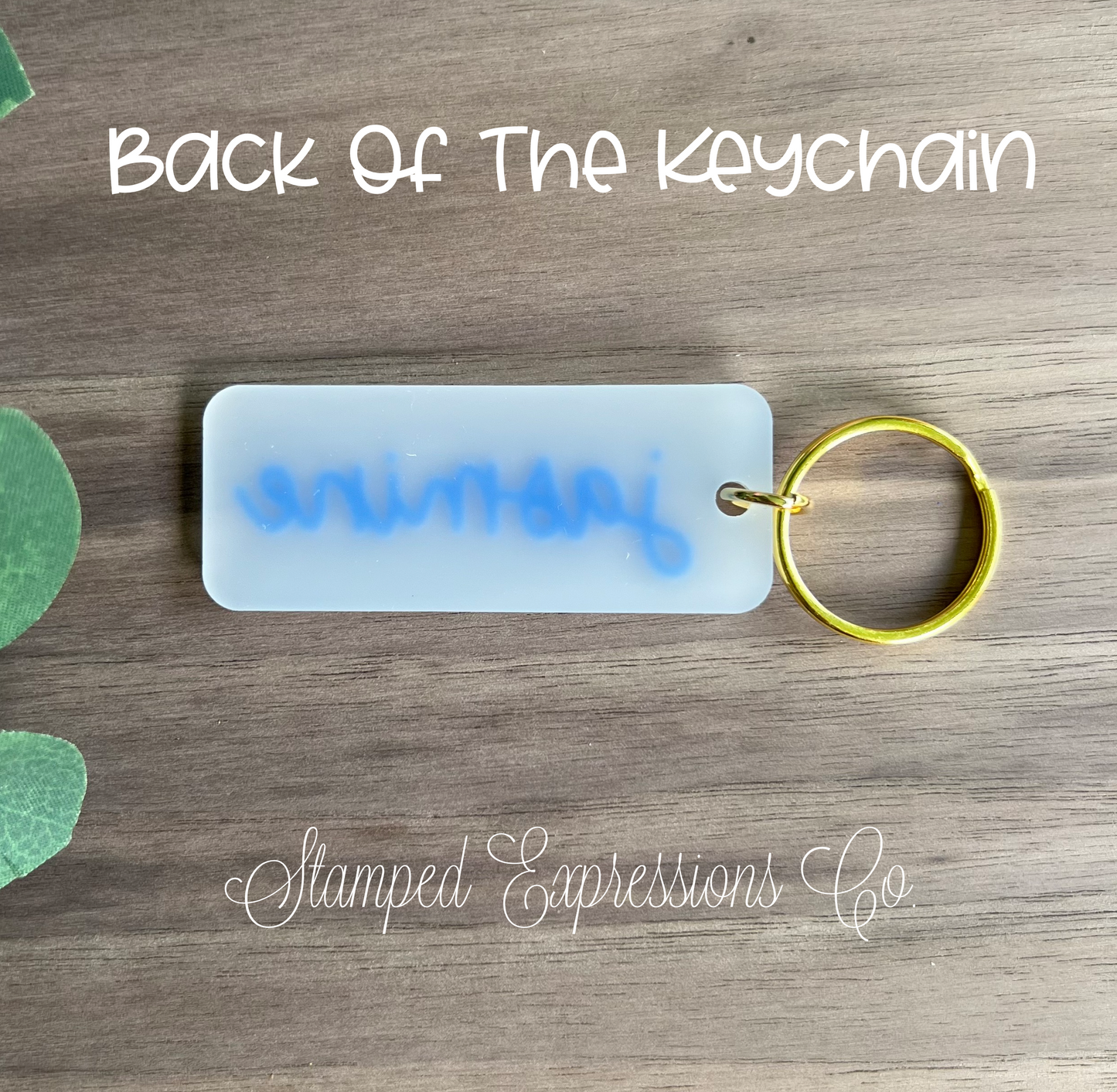 Custom Color Name Acrylic Keychain