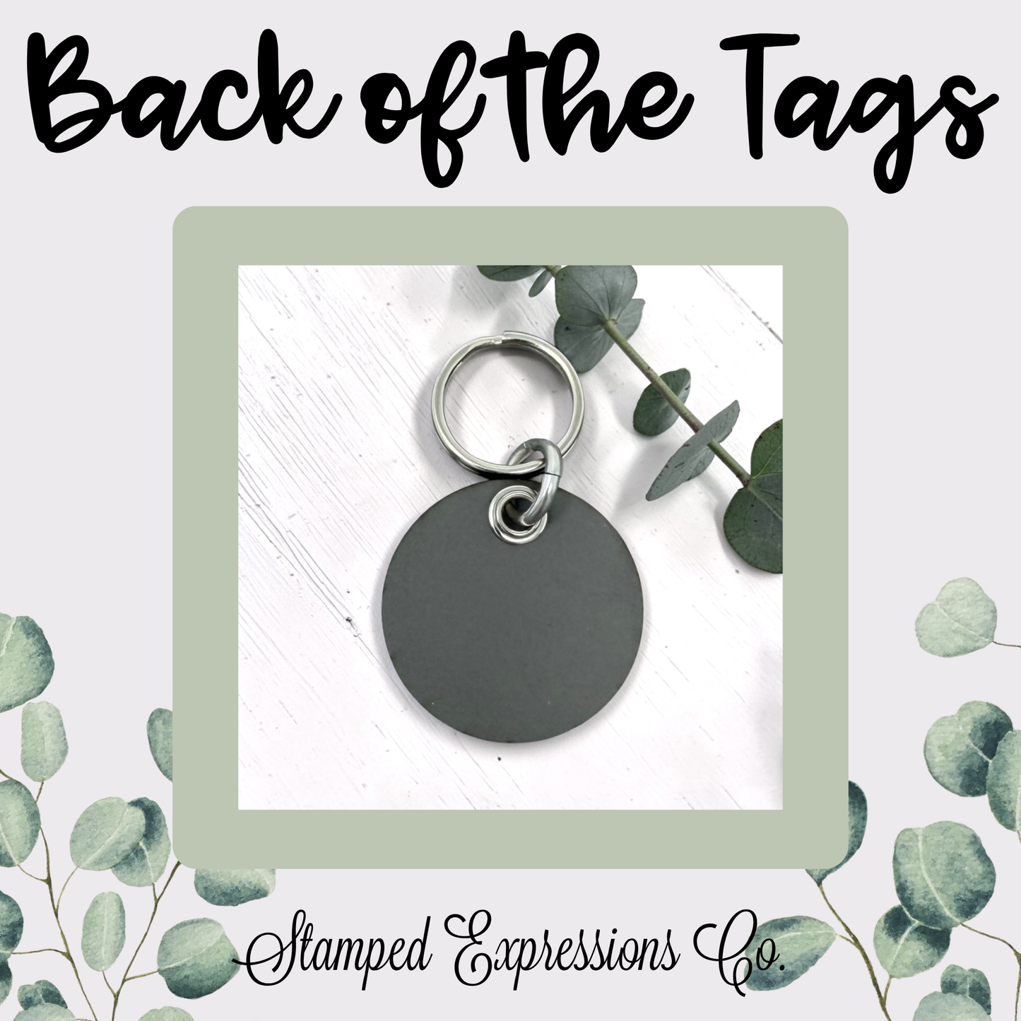 Leather Pet Name Tag