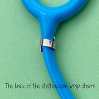 Wrap Caduceus Stethoscope Tag