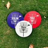 Name In Basket Disc Golf Mini Marker