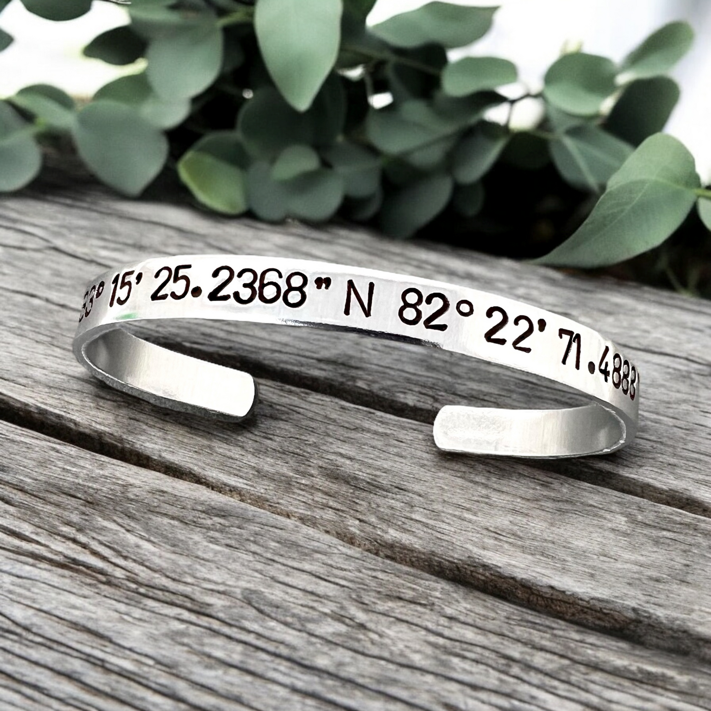 GPS Coordinates Bracelet