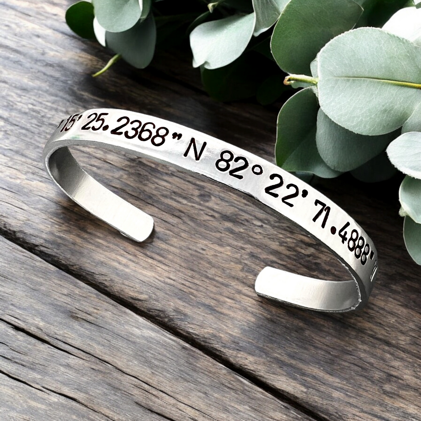 GPS Coordinates Bracelet