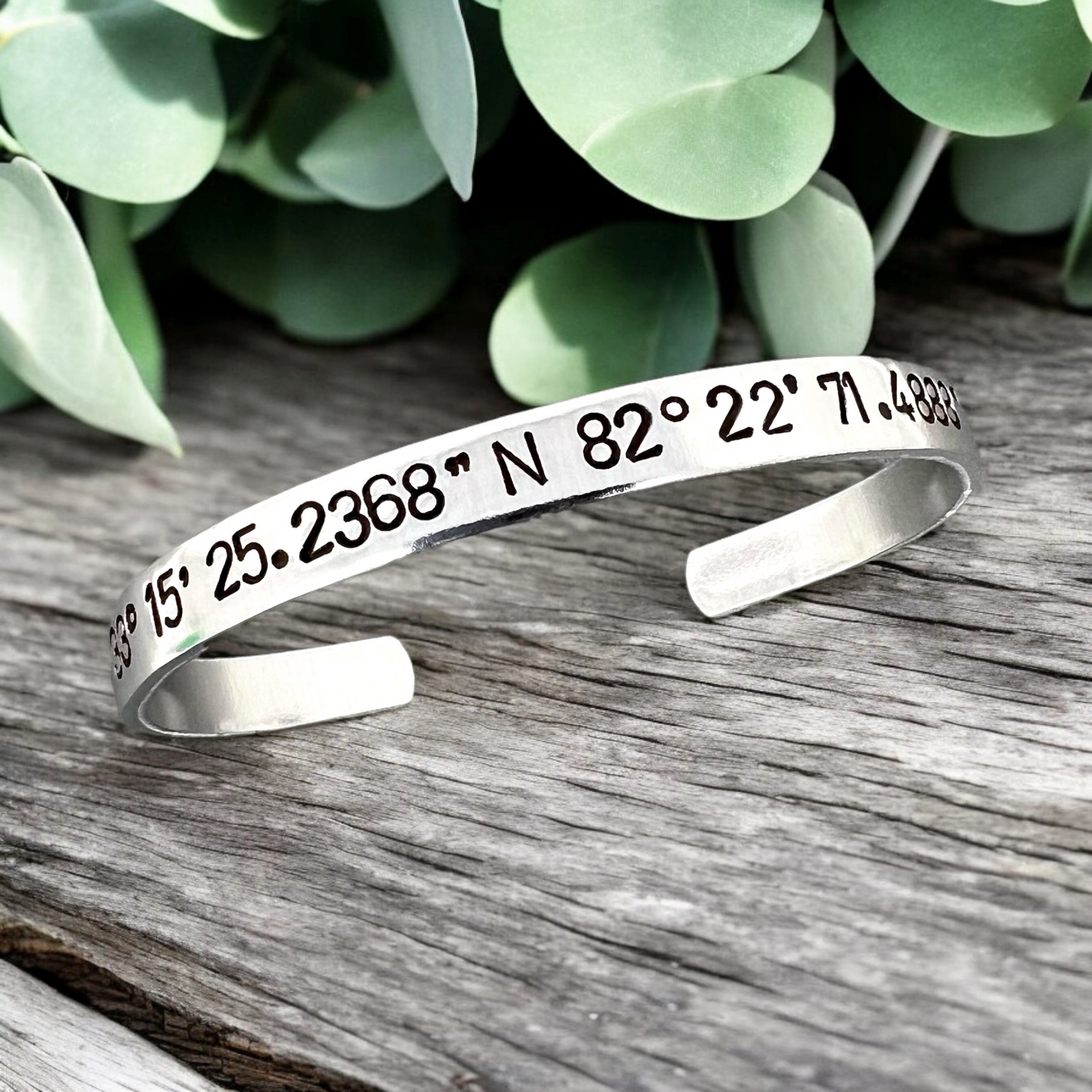 GPS Coordinates Bracelet