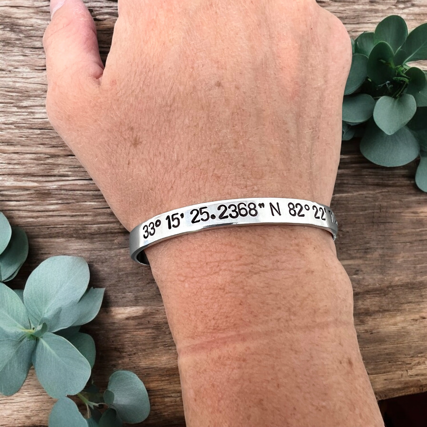 GPS Coordinates Bracelet