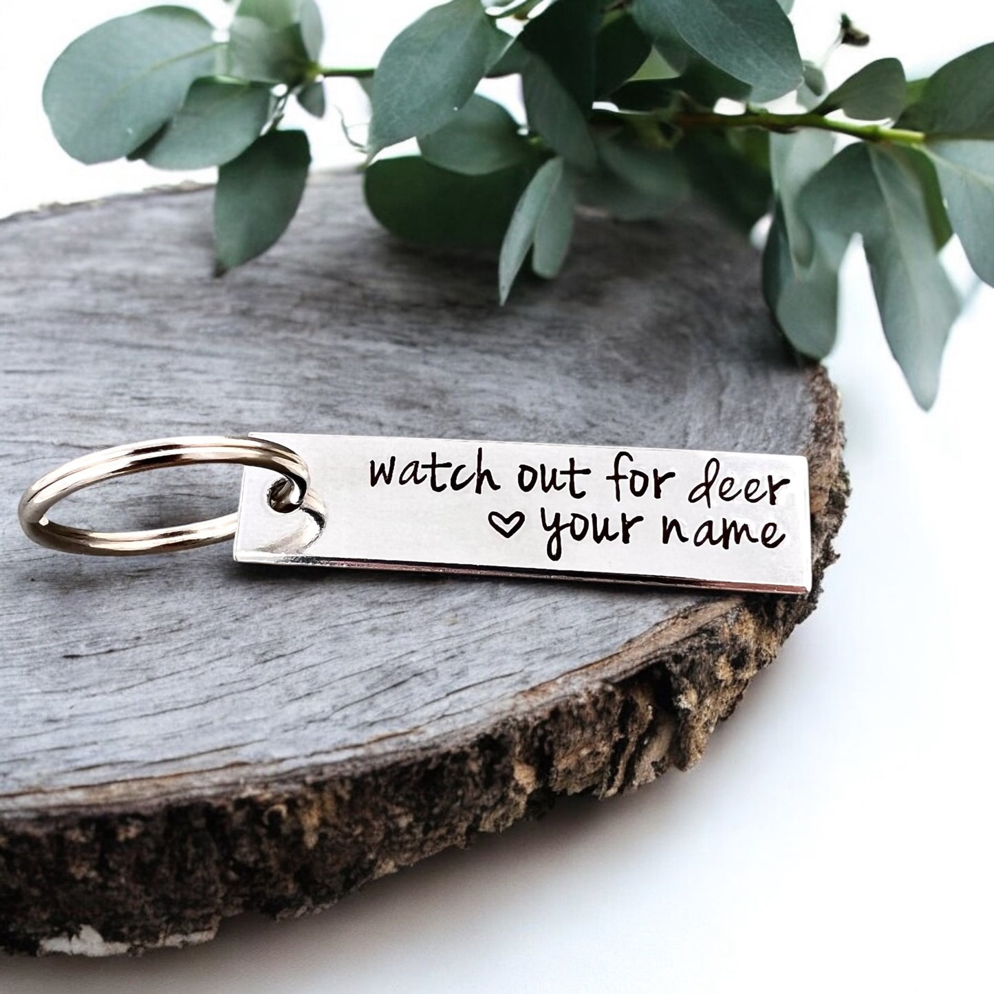 Watch Out For Deer Keychain