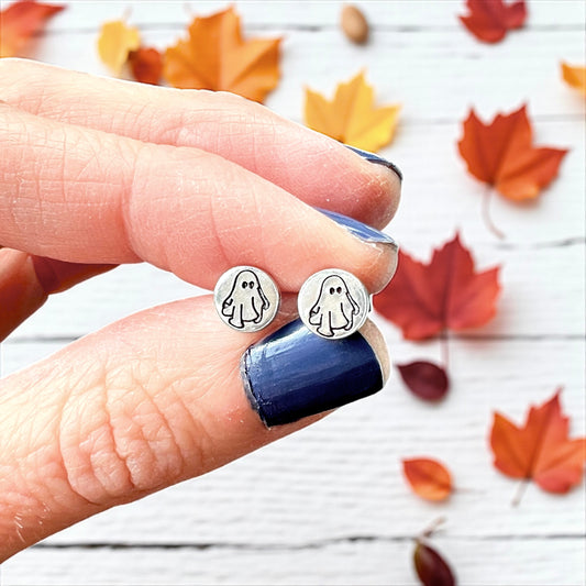 Ghost Stud Earrings