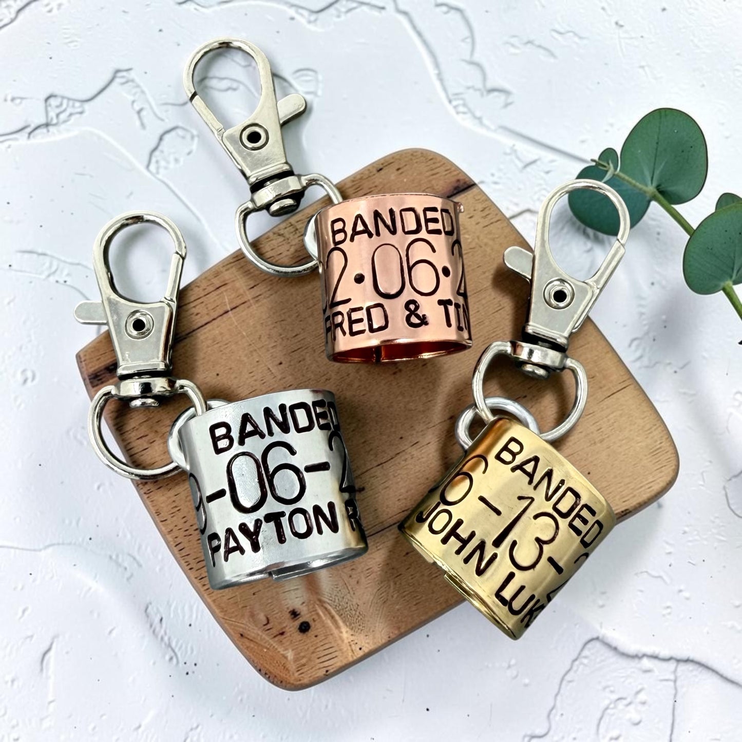 Custom Duck Band Style Keychain Clip