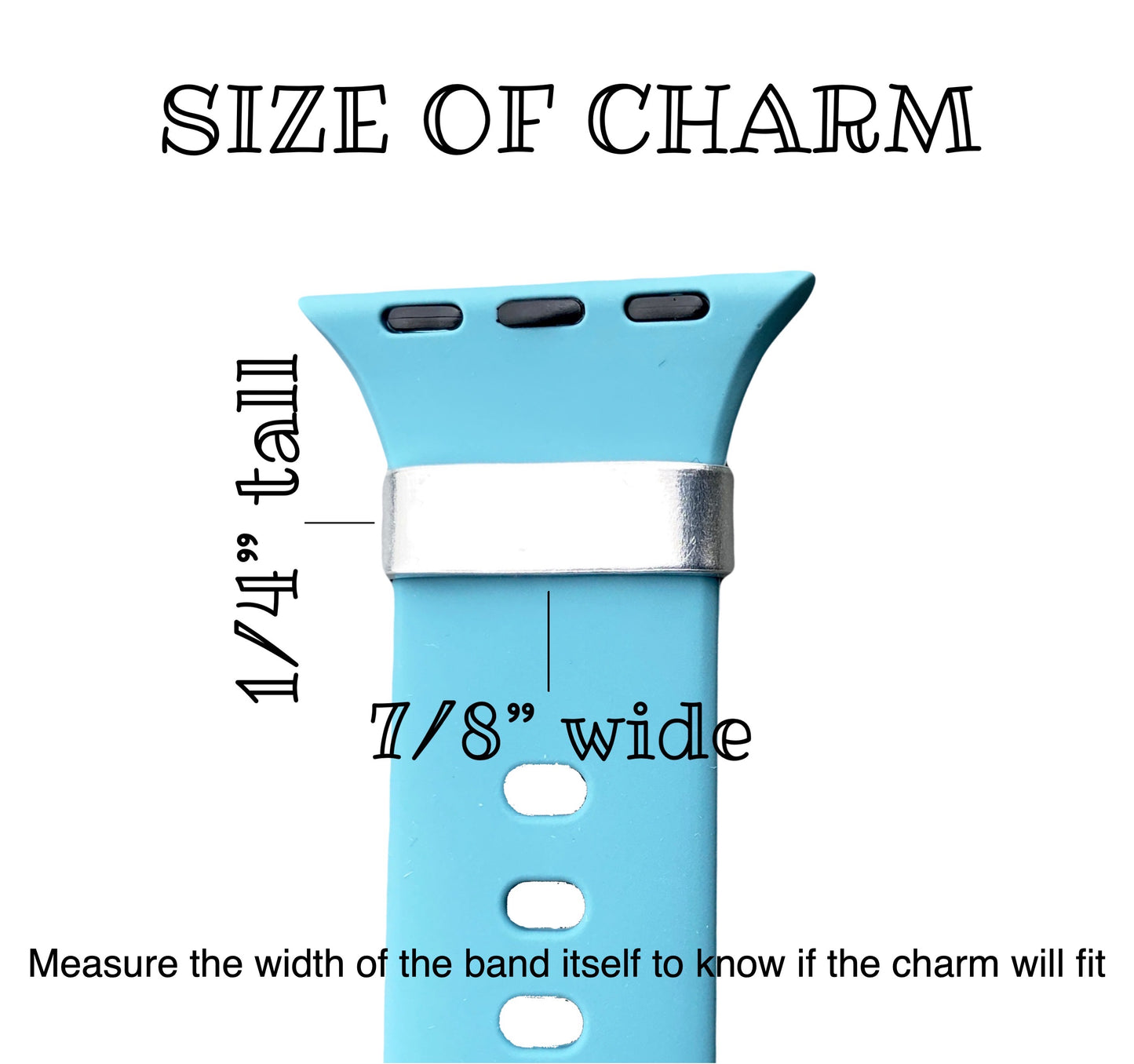 Name Paw Print Watch Band Charm